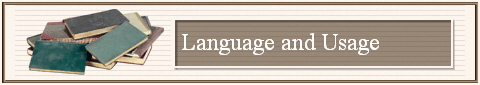 Language and Usage